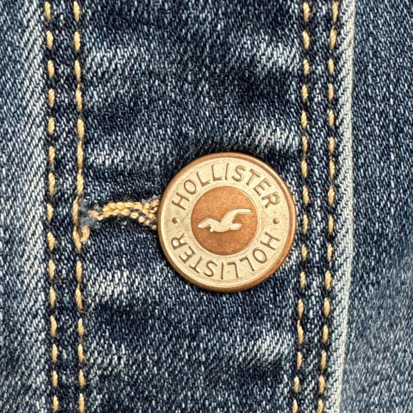 Hollister Blue Denim Mini Dress with Adjustable Straps‎ Size S - Picture 4 of 9